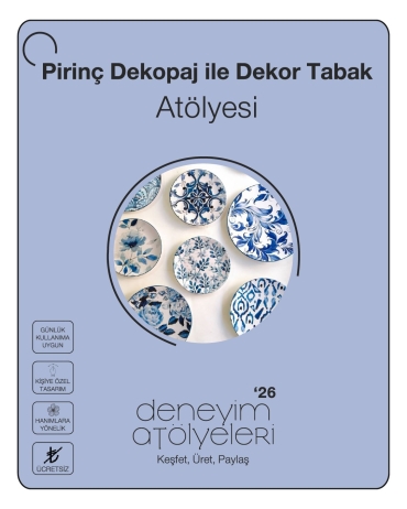 Pirinç Dekopaj ile Dekor Tabak Atölyesi